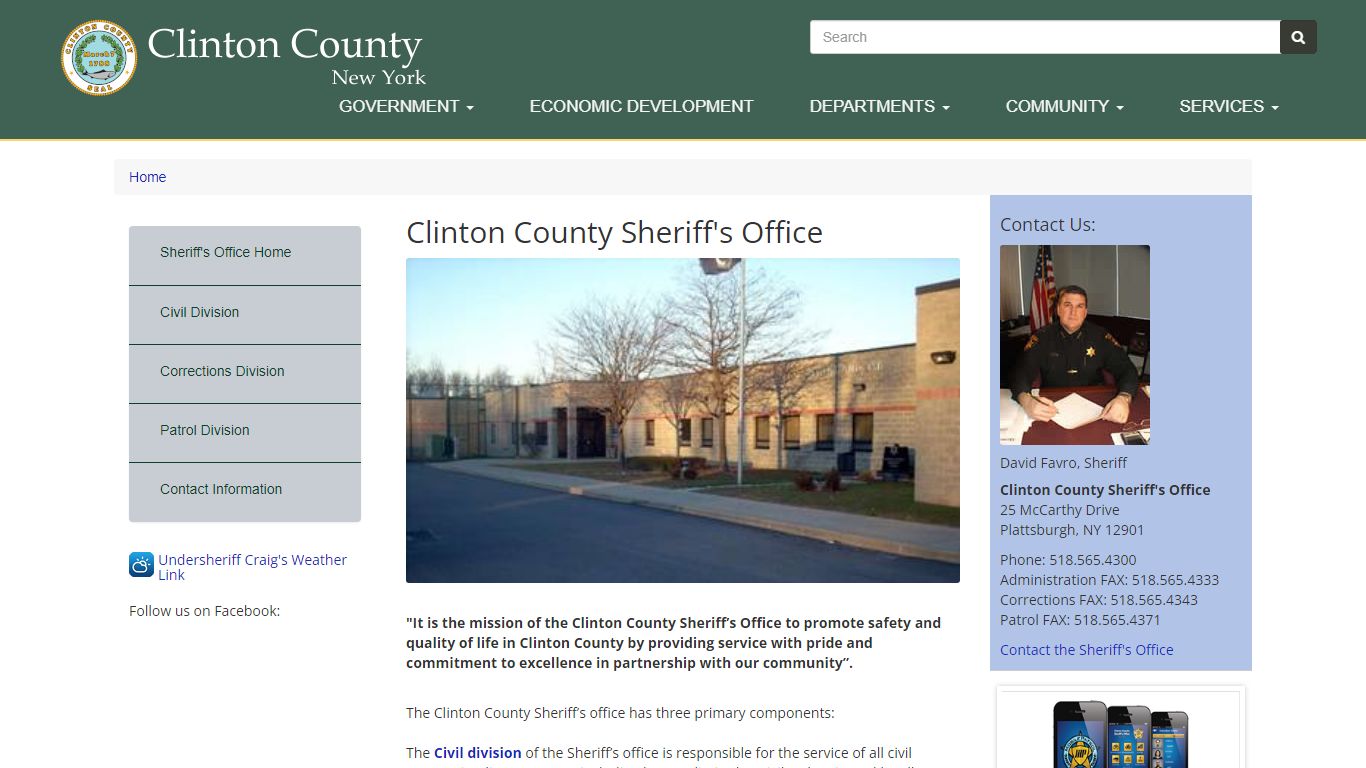 Clinton County Sheriff's Office | Clinton County New York